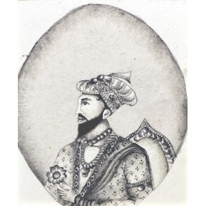 Maham, Mughal, 3 x 3 Inch, Seya Qalam, Miniature Painting, AC-MHA-CEAD-001